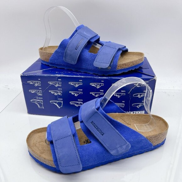 Birkenstock Uji Sandal Nubuck-Suede Leather Ultra Blue EU 41 Women US 10- 10.5 R